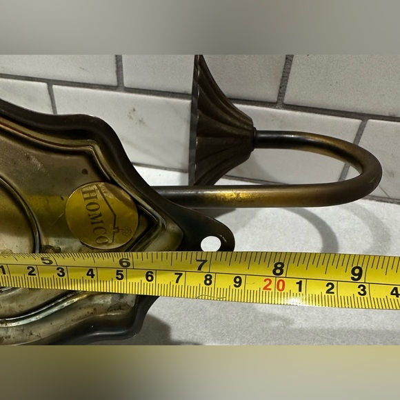 Vintage Homco Metal Gold Brass Style Wall Sconces Votive Candle Holder Cottage - Picture 9 of 10